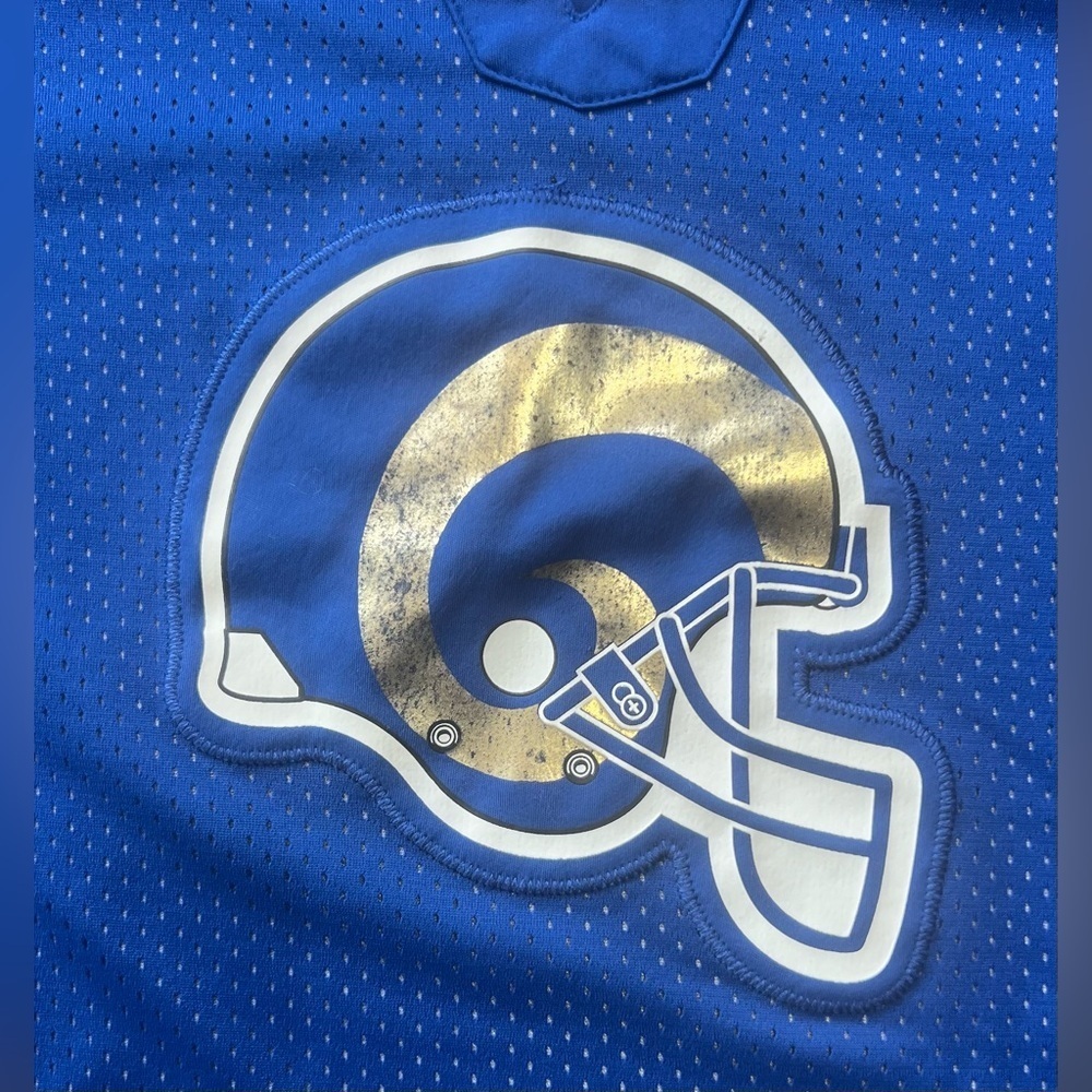 Los Angeles Rams Majestic Women’s Team Football T-Shirt Top - Picture 2 of 8